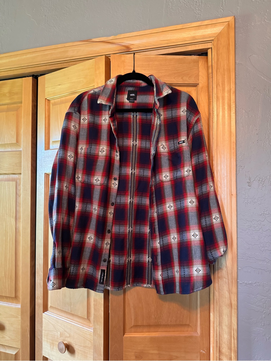 Vans Red Plaid Flannel Shirt Jacket